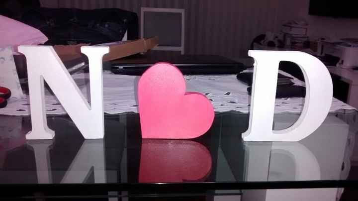 Minhas iniciais em mdf - 1