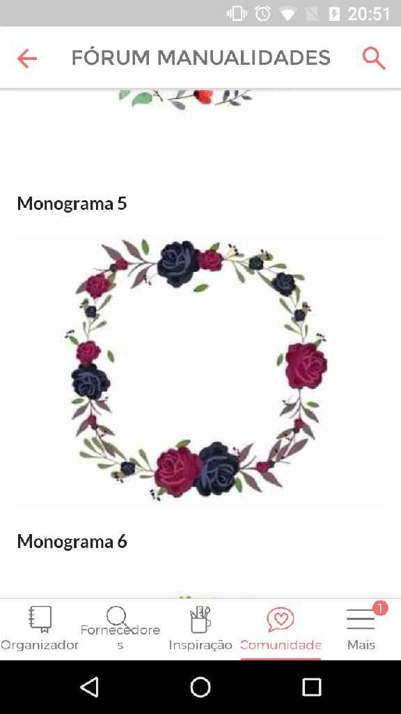 Downloads: monograma floral ( fundo transparente) - 1
