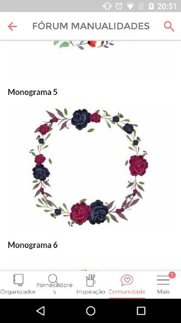 Downloads: monograma floral ( fundo transparente) - 1