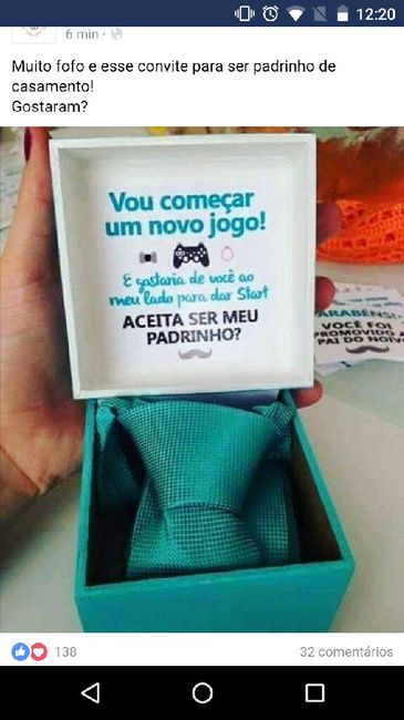 Convite de padrinhos - 1