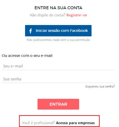 Entrar como empresa