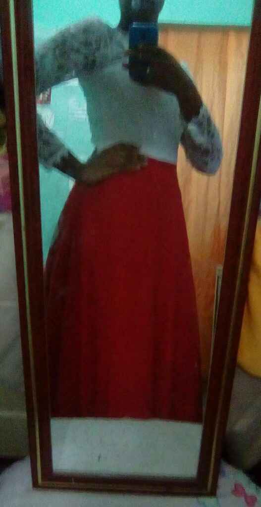 Meu vestido de noivado modelo escolhido e minha costureira  fez - 3