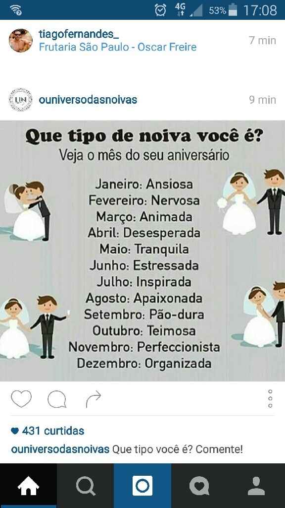 Que tipo de noiva você é? - 1
