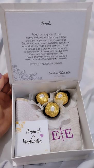 Caixa dos convites para os padrinhos 3