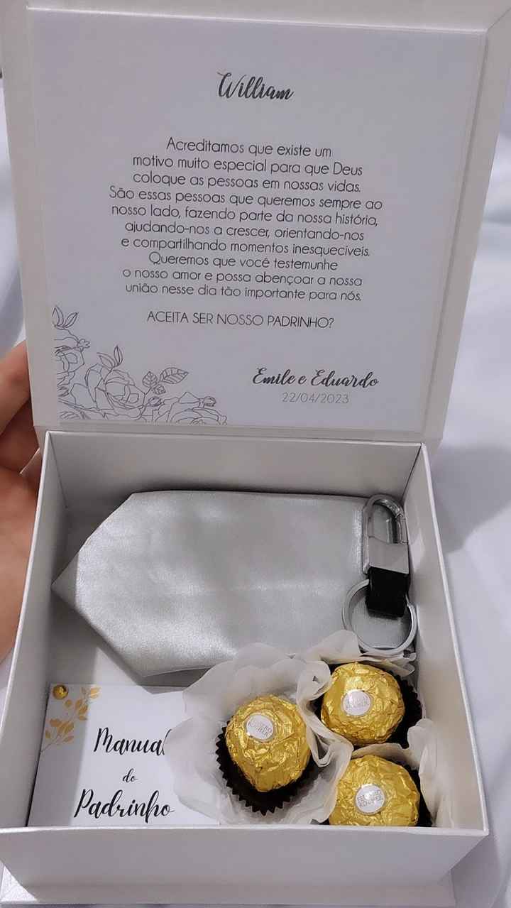 Caixa dos convites para os padrinhos - 4