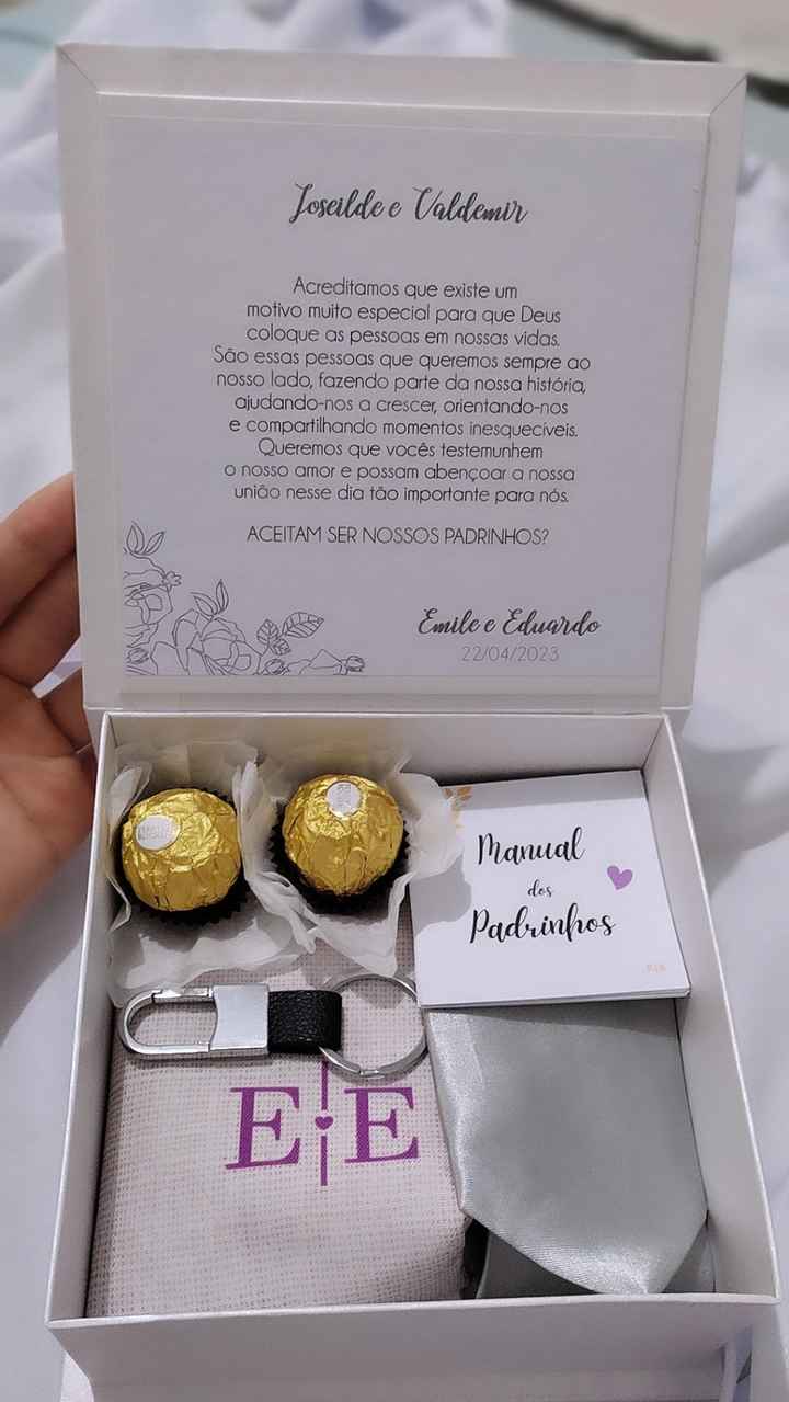 Caixa dos convites para os padrinhos - 5