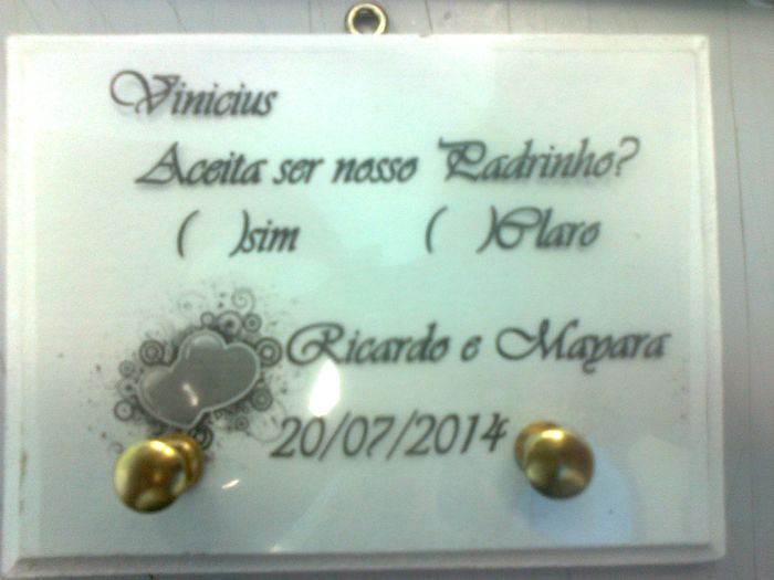 Convite dos Padrinhos
