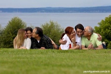 Foto com os pais - Save the date