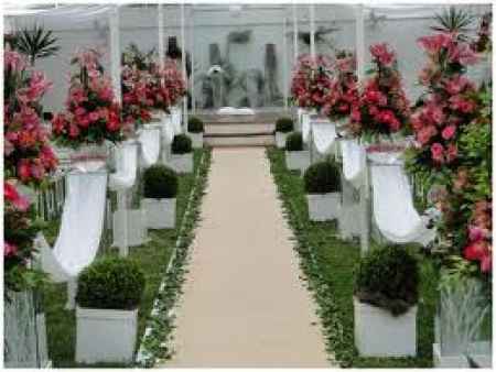 Decoração Rosa, Branco e Verde...