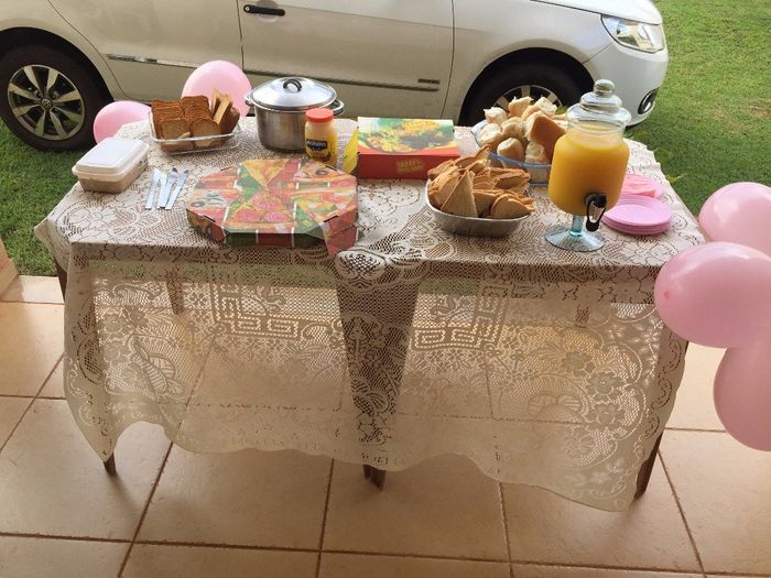 mesa de salgados
