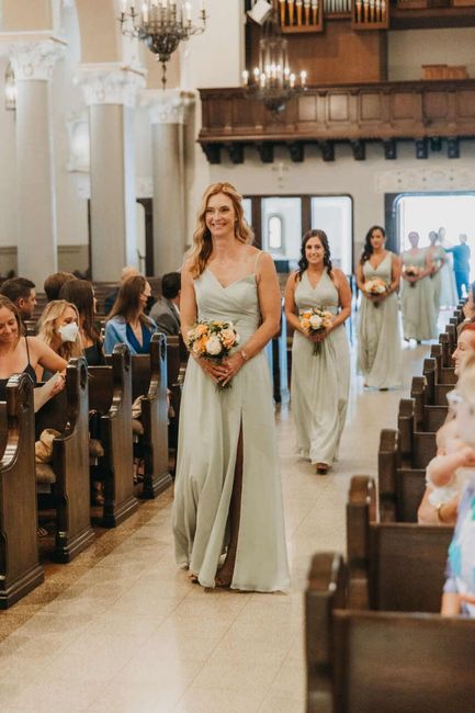 Casamento sem cortejo dos pais e dos padrinhos. 1