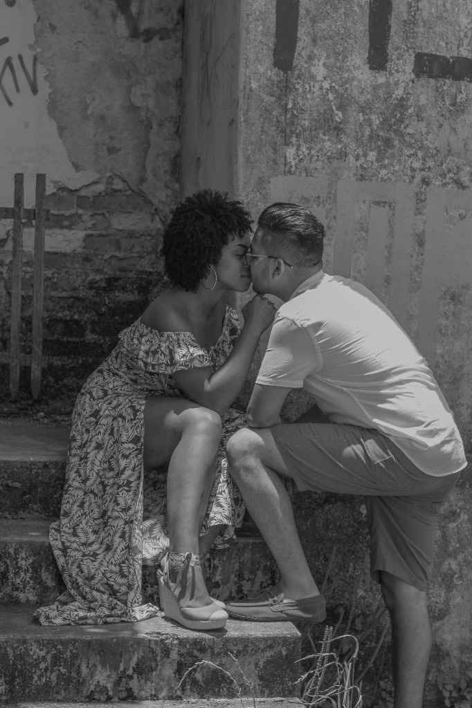 Pré-weddings na comu - Foto de beijo - 1