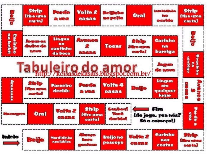 Coisas da Na: Jogo de tabuleiro do amor