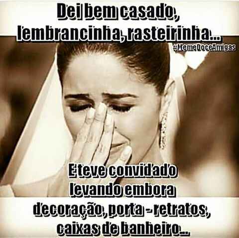 Aí fica dificil né noivinhas. - 1