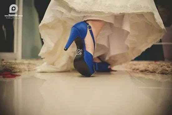 sapato azul