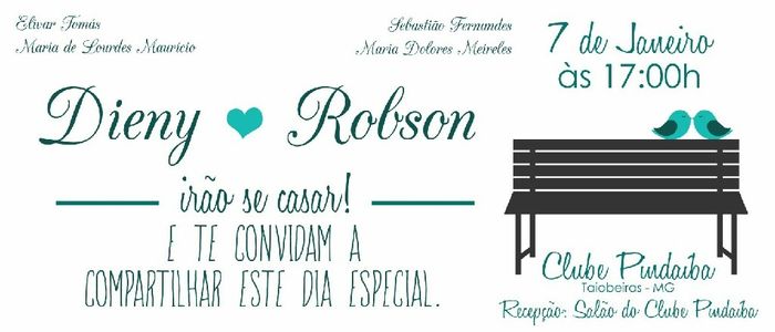 Simulação meu convite de casamento. - 1
