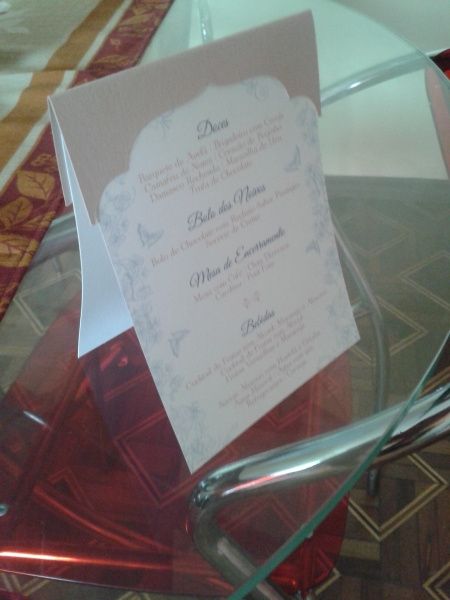 Menu de mesa
