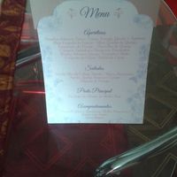Menu do jantar