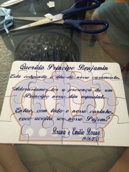 Convite dos pais/ padrinhos/ damas e pajem - 4