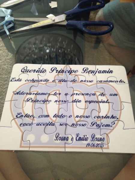 Convite dos pais/ padrinhos/ damas e pajem - 4