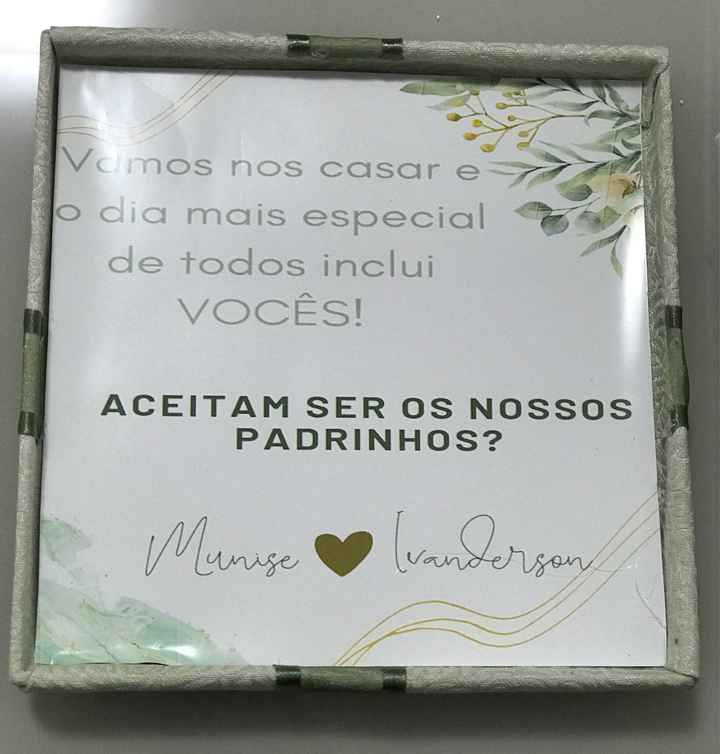 Convite dos padrinhos! #vemver - 2