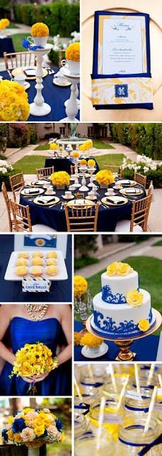 Decoração azul royal e rosa - 5