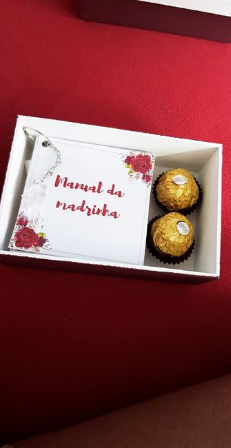 Caixa da madrinha solteira