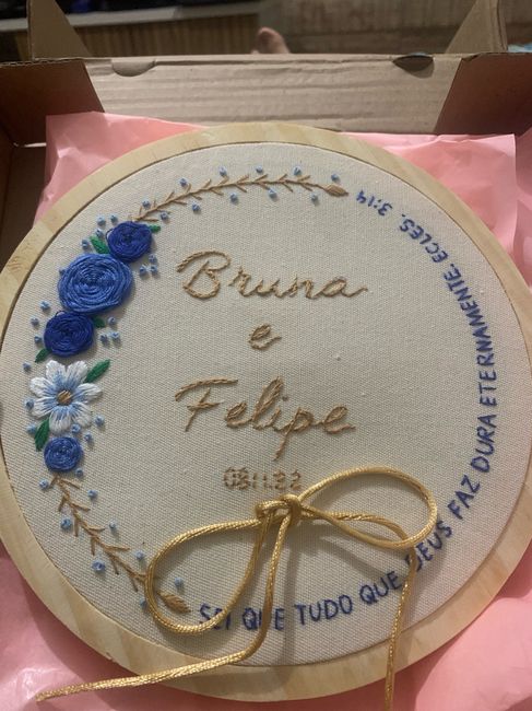 Meu porta alianças Bastidor bordado ❤️ 2