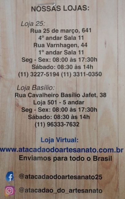 Atacadão do Artesanato