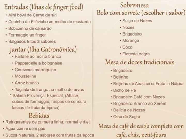 Meu menu de casamento Superchef - Marília - 1