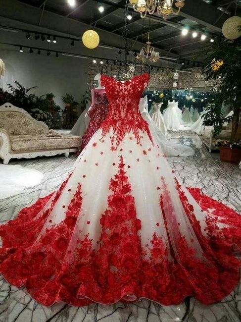 Vestido de noiva vermelho? 7