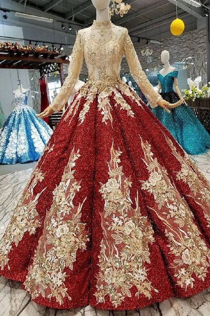 Vestido de noiva vermelho? 8