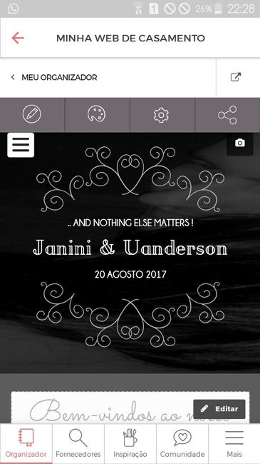 Web de casamento me dando trabalho - 2