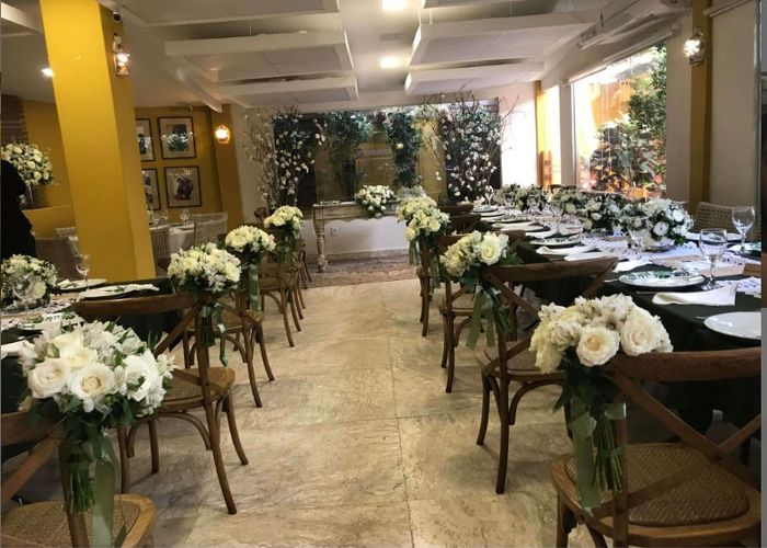 O espaço que será o mini wedding e o brinde com almoço.