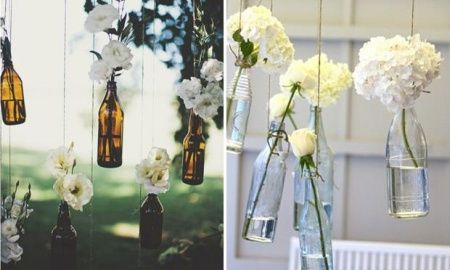 decoração com garrafa