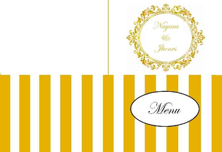 Menu de mesa diy #vem ver - 1