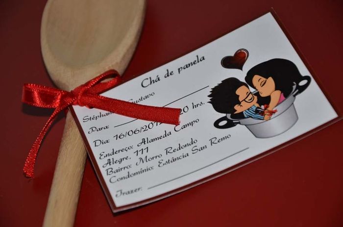 Lembrancinha chá de panela