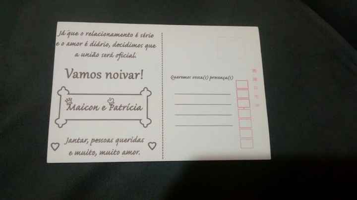 Convite Noivado