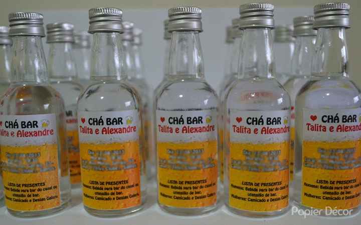 convite chá bar