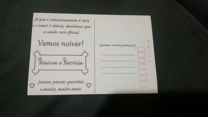 Convite Noivado