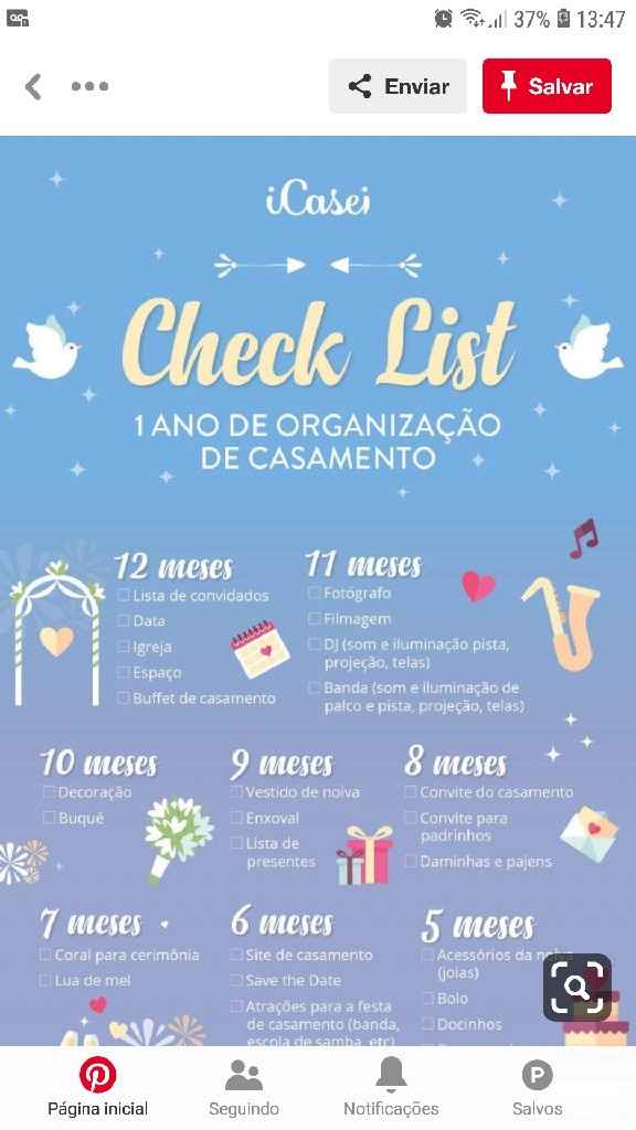 Organização do casamento - 1