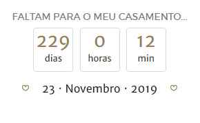 Dias que não passam...
