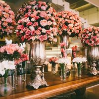 flores da decoração do meu buffet