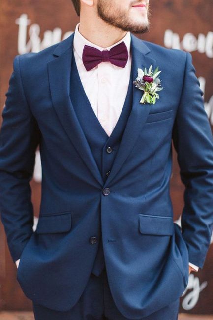 traje de noivo azul