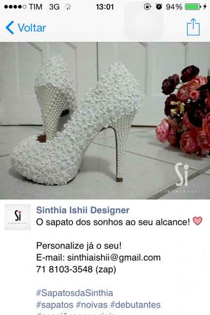 Sapato do meu grande dia!!! - 1
