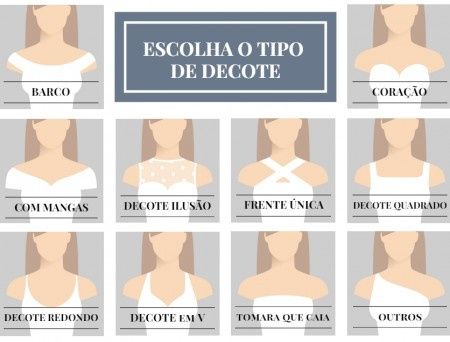 O decote - Com mangas