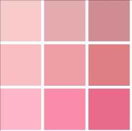 paleta de cores para vestido 
