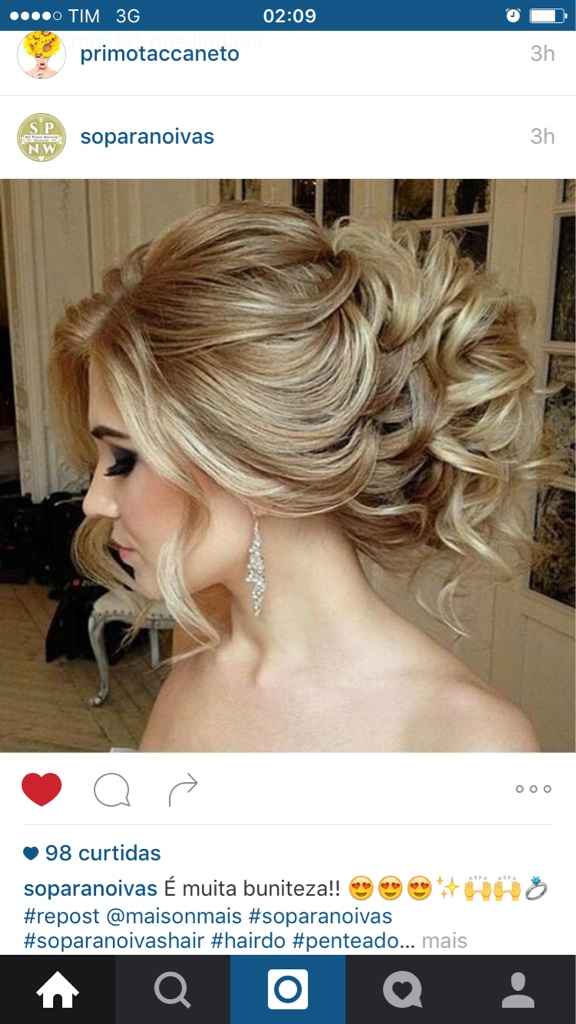 Modelo de cabelo para o dia do casamento. - 1