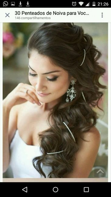 Como será o seu penteado? que ser uma noiva de cabelo solto - 2
