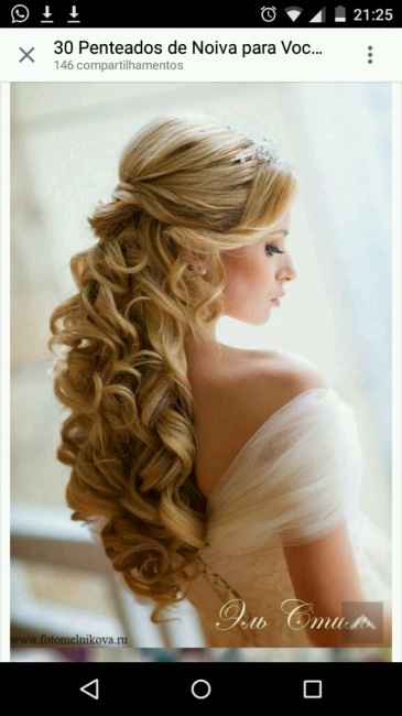 Como será o seu penteado? que ser uma noiva de cabelo solto - 1